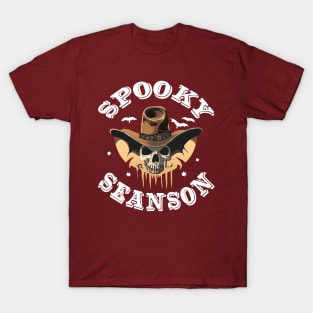 A spooky cowboy skull on Halloween T-Shirt